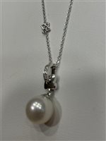 Collana Recarlo Donna in Oro bianco Perla 0.11 Ct XD087/B0950 - XD087/B0950